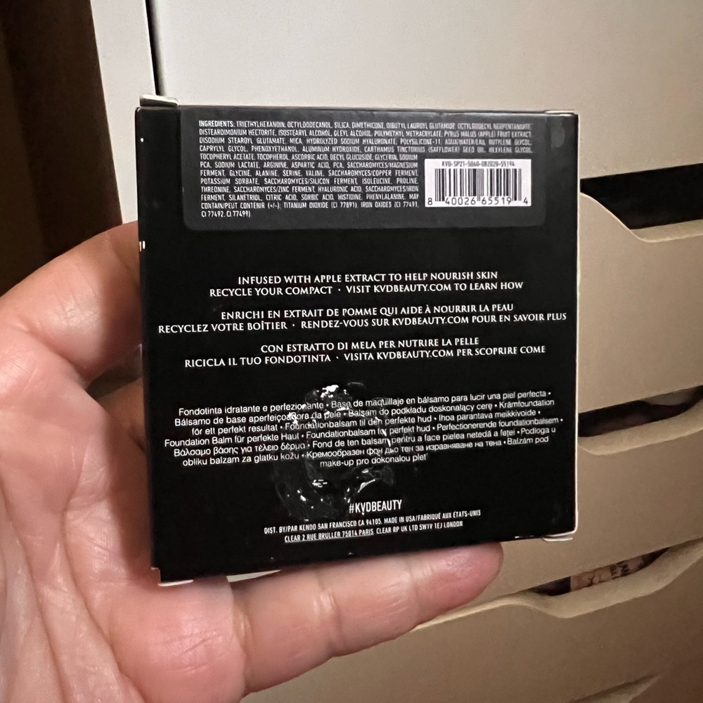 New KVDBEAUTY, GOOD APPLE SKIN PERFECTING FOUNDATION BALM, LIGHT 006, brand new - Picture 3 of 8